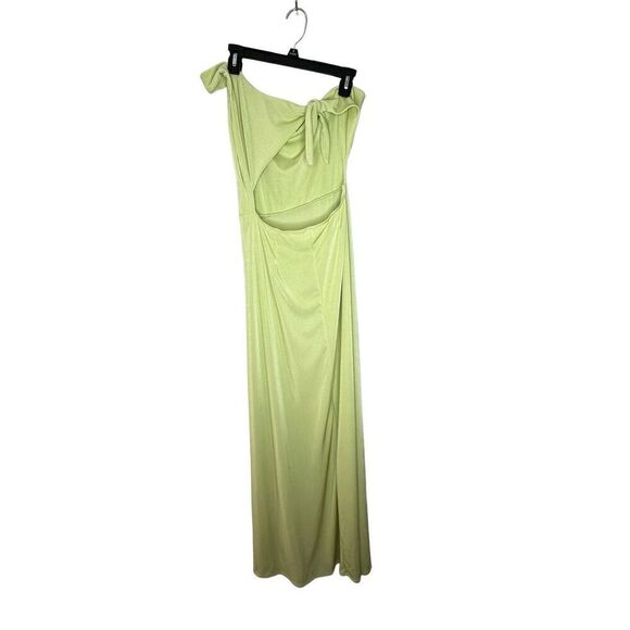 Lucy in the Sky One Shoulder Open Back Maxi Dress Size Large - Picture 2 of 10